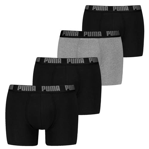 PUMA Boksershorts  grå-meleret / sort