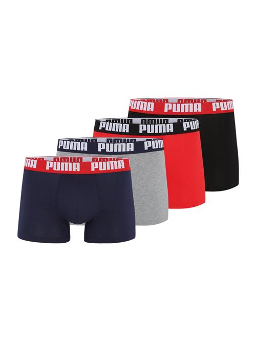 PUMA Boksershorts  navy / grå-meleret / rød / sort