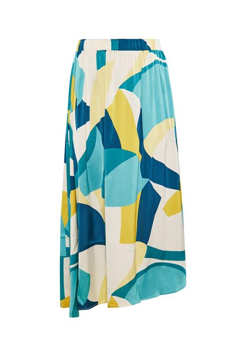 faina Nederdel  beige / blå / gul