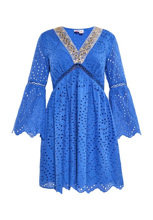 IZIA Sommerkjole  royalblå / guld