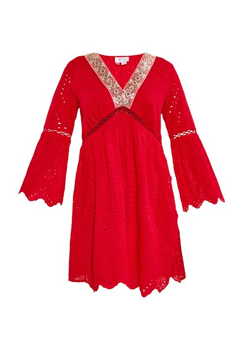 IZIA Sommerkjole  guld / pink / rød