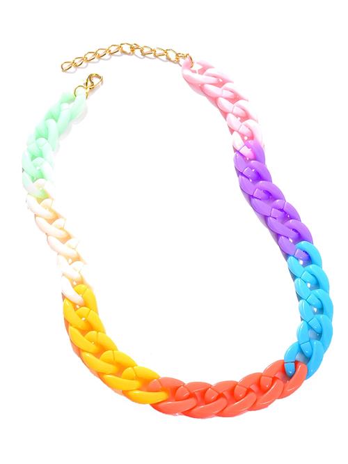 SOHI Kæde 'Shubhangi'  lyseblå / gul / lilla / koral