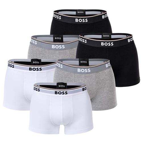 BOSS Boksershorts  grå-meleret / sort / hvid