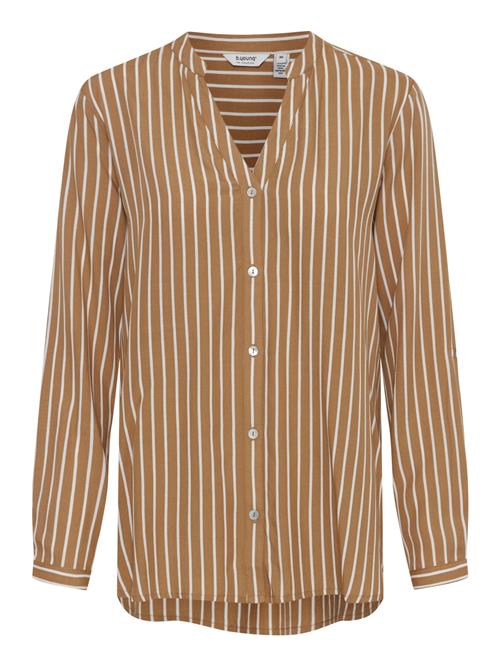 b.young Bluse ' FABIANNE '  brun / hvid