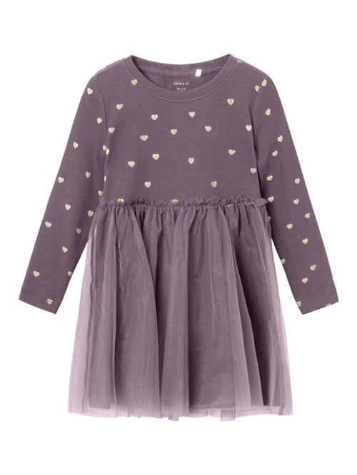 NAME IT Kjole 'NMFNadja'  pastelgul / brombær