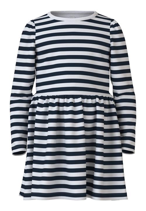 NAME IT Kjole 'NMFVivia'  navy / hvid