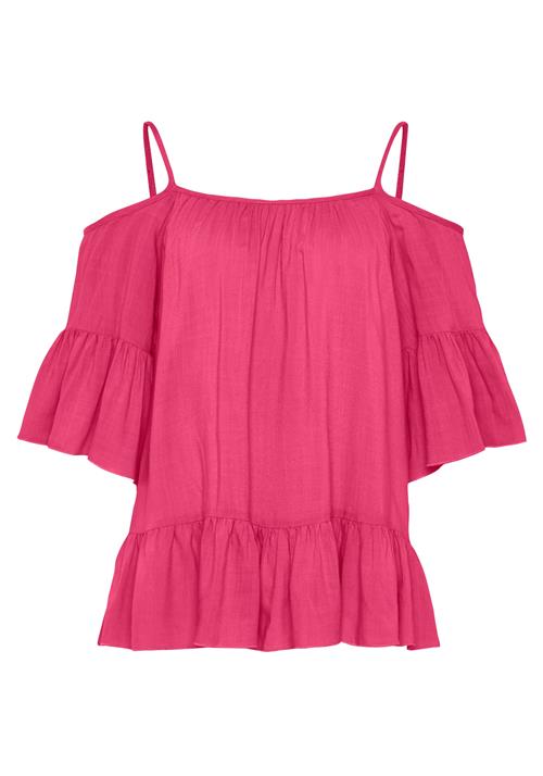 BUFFALO Bluse  mørk pink