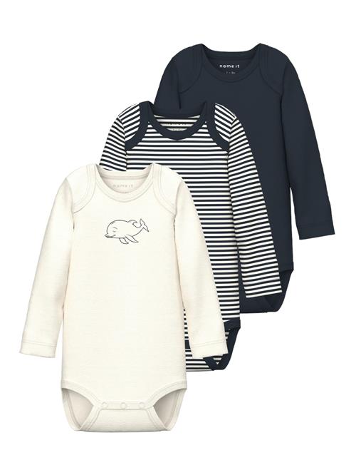 NAME IT Sparkedragt/Body  safir / sort / hvid