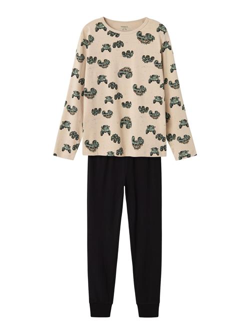 NAME IT Nattøj 'Monster Truck'  brun / grå / greige / sort