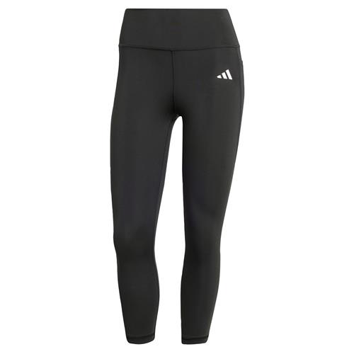 ADIDAS PERFORMANCE Sportsbukser 'Optime Essentials'  sort / hvid