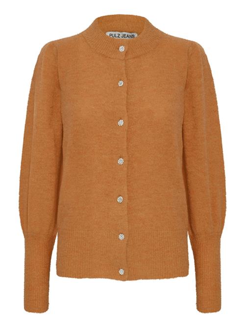 PULZ Jeans Cardigan ' ASTRID '  sepia