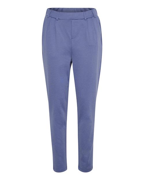 Kaffe Bukser med lægfolder 'Jenny'  blå