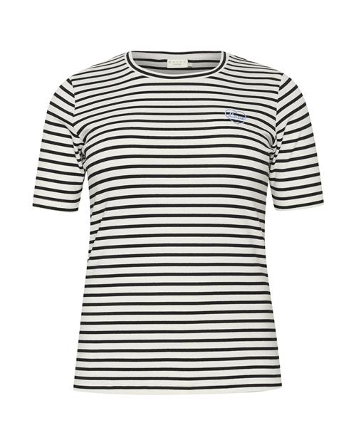 KAFFE CURVE Shirts 'Lia'  blå / sort / hvid