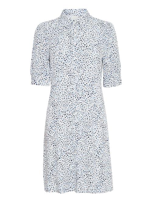 ICHI Blusekjole 'Aya'  blå / hvid