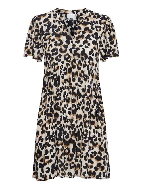 ICHI Blusekjole 'Marrakech'  beige / brun / sort