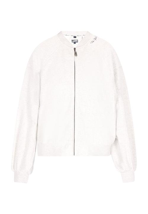 DreiMaster Vintage Sweatjakke  sort / hvid-meleret