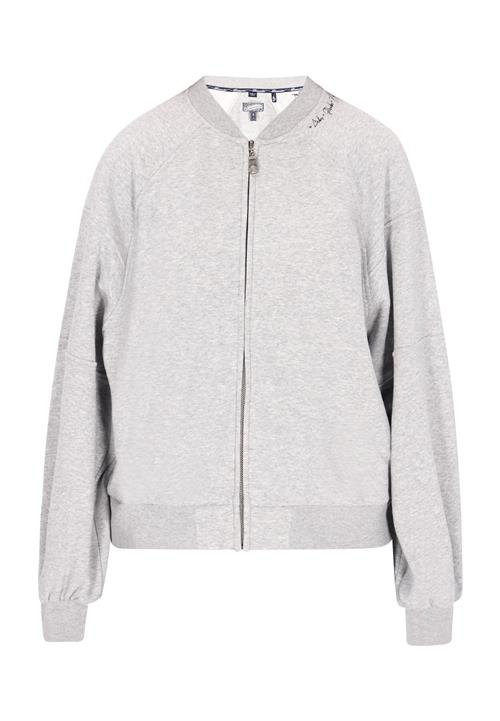 DreiMaster Vintage Sweatjakke  grå-meleret / sort