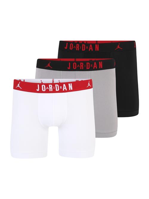 Jordan Boksershorts 'FLIGHT Cotton Core Boxer Briefs'  grå-meleret / rød / sort / hvid