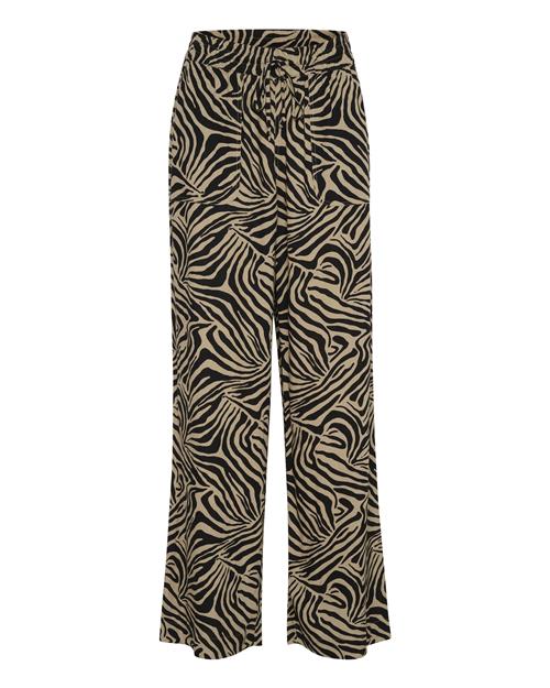 Kaffe Bukser  mørkebeige / sort