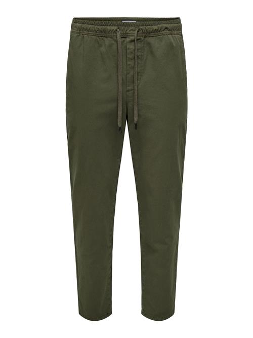 Only & Sons Lærredsbukser 'ONSLinus'  mørkegrøn