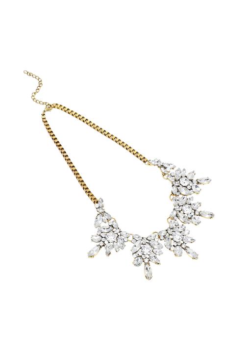 SOHI Kæde 'Annitra'  guld / transparent