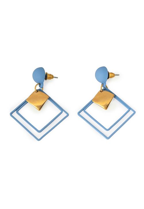 SOHI Øreringe 'Isabella'  blå / guld