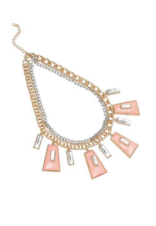 SOHI Kæde 'Bekki'  guld / pink