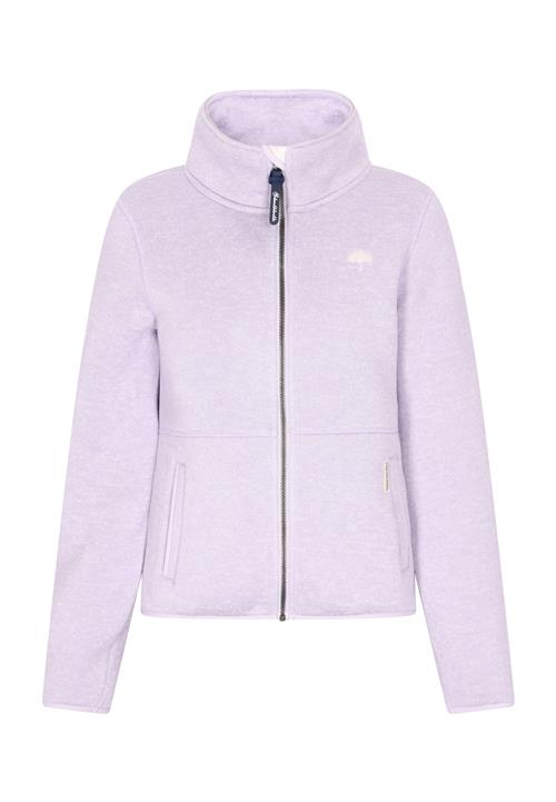 Schmuddelwedda Fleecejakke  lilla / hvid