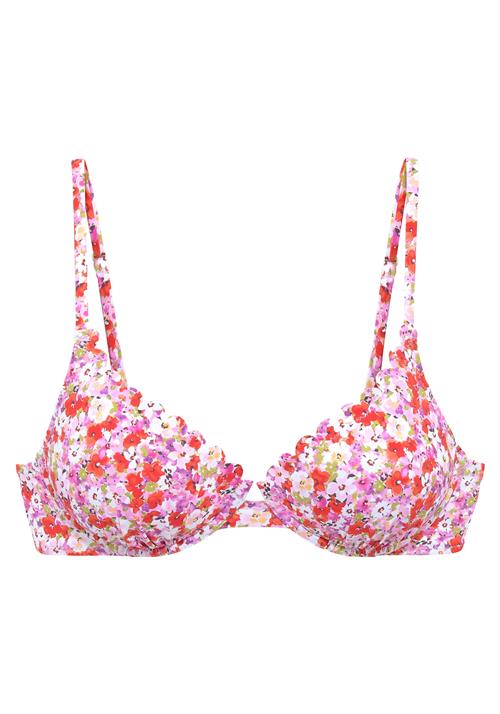 LASCANA Bikinioverdel  oliven / lilla / cranberry / hvid