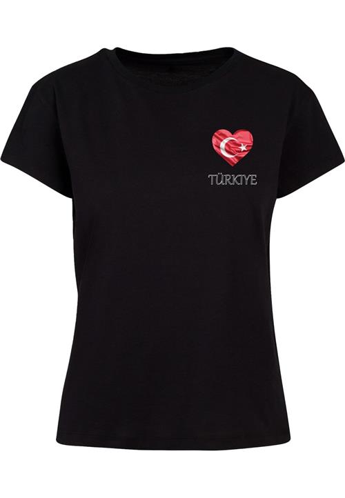 Merchcode Shirts 'Turkey'  blodrød / sort / hvid