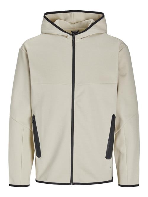 JACK & JONES Sweatjakke 'JCOFusion'  creme