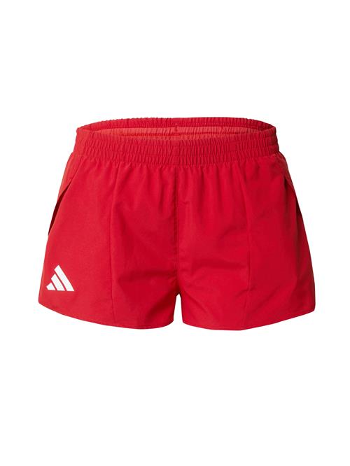 ADIDAS PERFORMANCE Sportsbukser 'Adizero'  rød / hvid