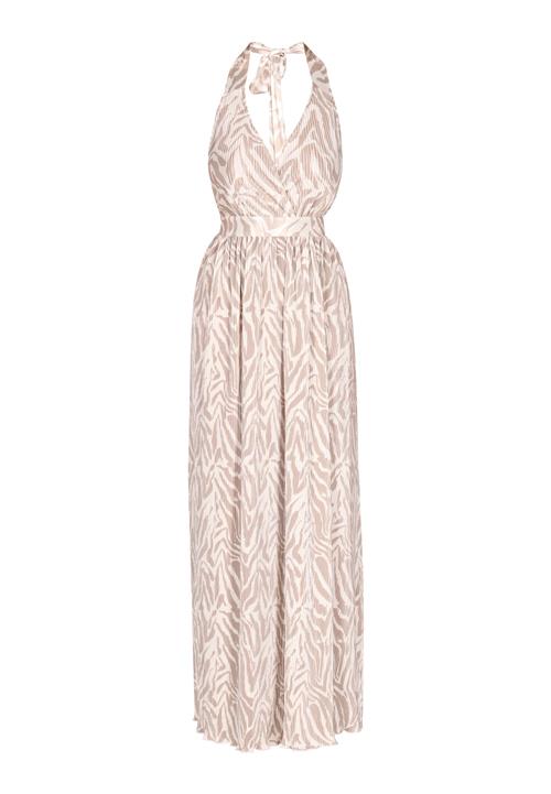 IZIA Kjole  beige / hvid