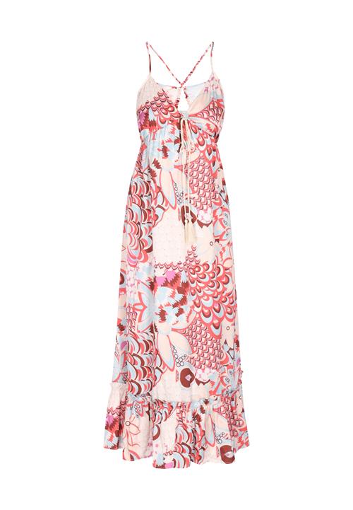 IZIA Kjole  blandingsfarvet / rød / hvid