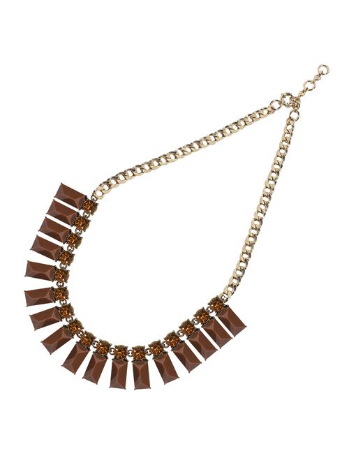 SOHI Kæde ' Meadow '  brun / gul / guld