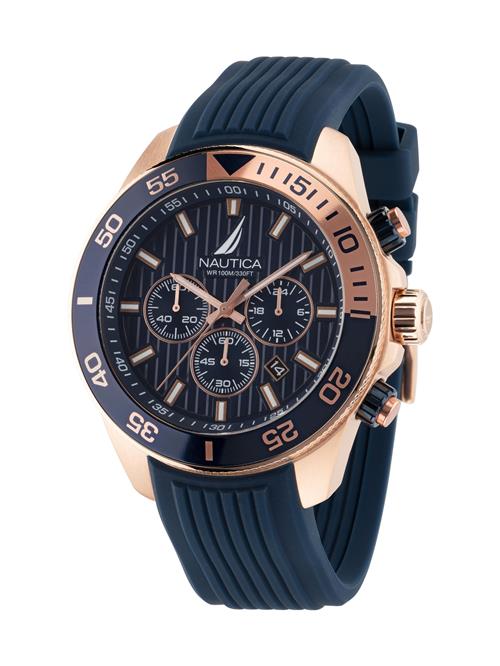 NAUTICA Analogt ur  blå / rosa guld