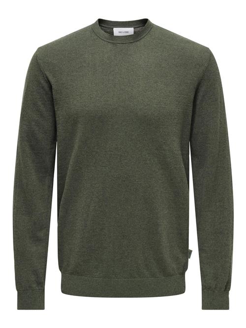 Only & Sons Pullover 'ONSLoui'  mørkegrøn