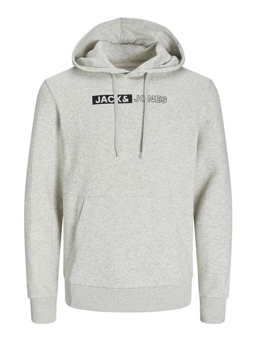 JACK & JONES Sweatshirt  sort / hvid-meleret