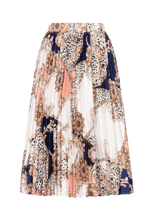 faina Nederdel  mørkebeige / mørkeblå / abrikos / hvid