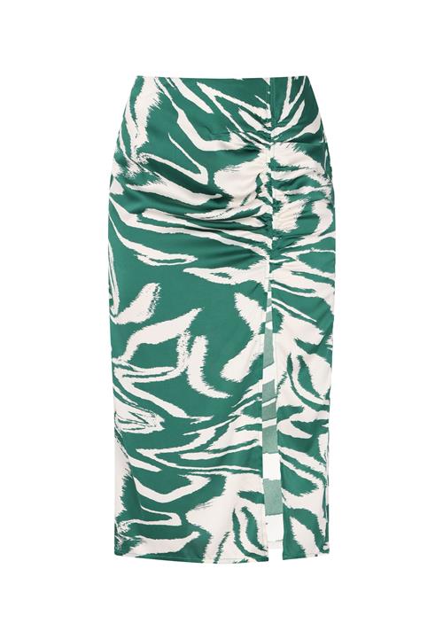 faina Nederdel  grøn / hvid