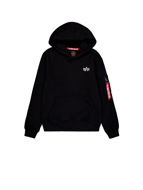 ALPHA INDUSTRIES Sweatshirt  rød / sort / hvid