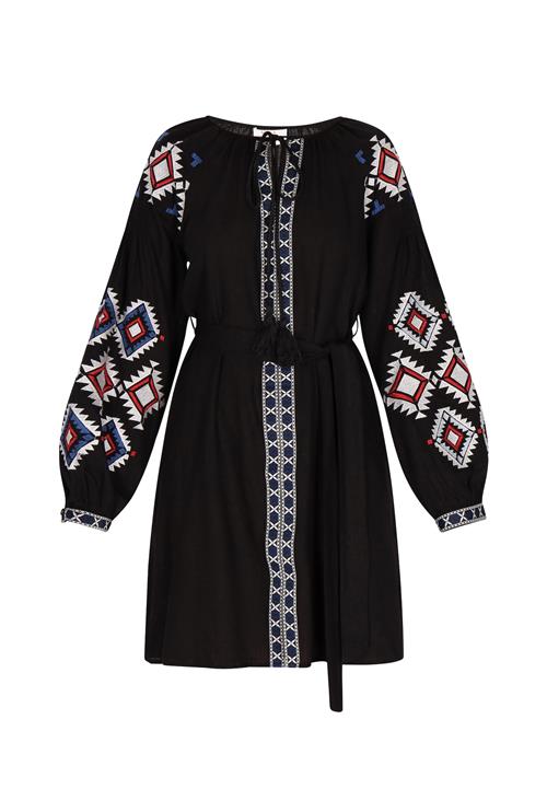 usha FESTIVAL Sommerkjole  rød / sort / hvid