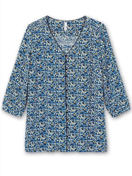 SHEEGO Bluse  navy / safir / safran / hvid