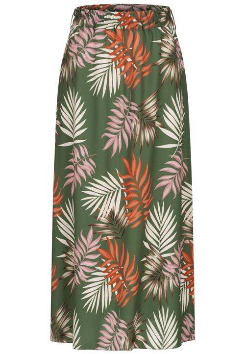 Cloud5ive Nederdel  mørkegrøn / blomme / hummer / hvid