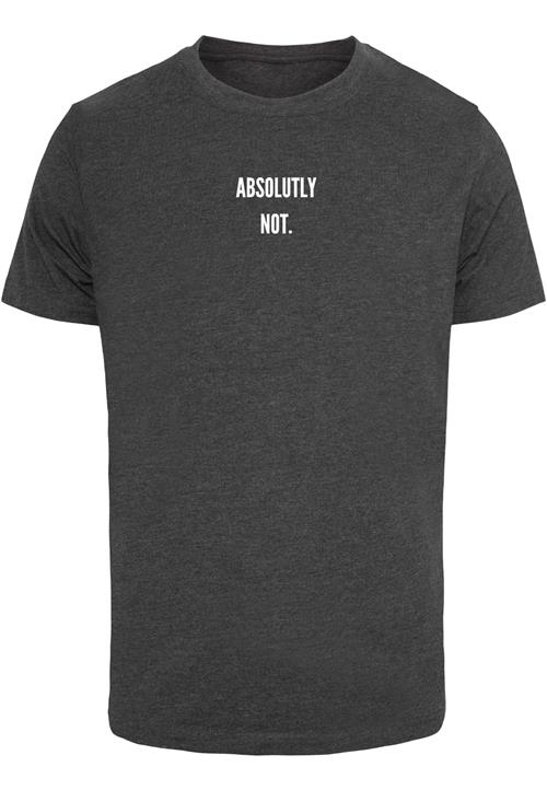 Mister Tee Bluser & t-shirts 'Absolutely Not'  mørkegrå / hvid
