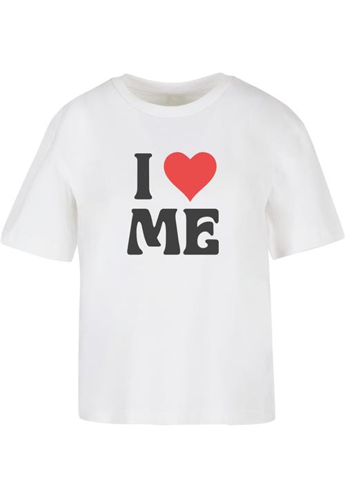 Miss Tee Shirts 'I Love Me'  blodrød / sort / hvid