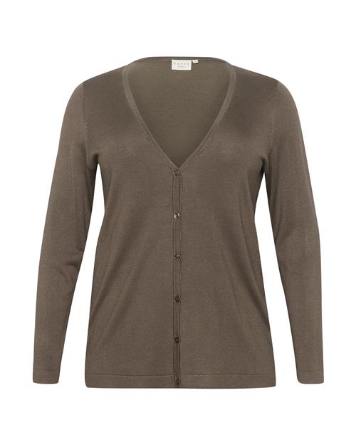 KAFFE CURVE Cardigan 'KC Farsia'  brun