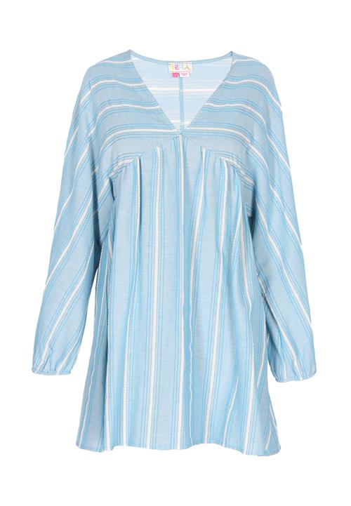 IZIA Kjole  blå / hvid