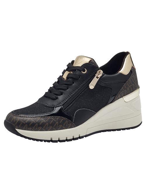 MARCO TOZZI Sneaker low  beige / sort