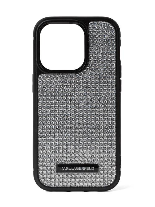 Karl Lagerfeld Smartphone-etui 'iPhone 16 Pro Max'  sort / sølv